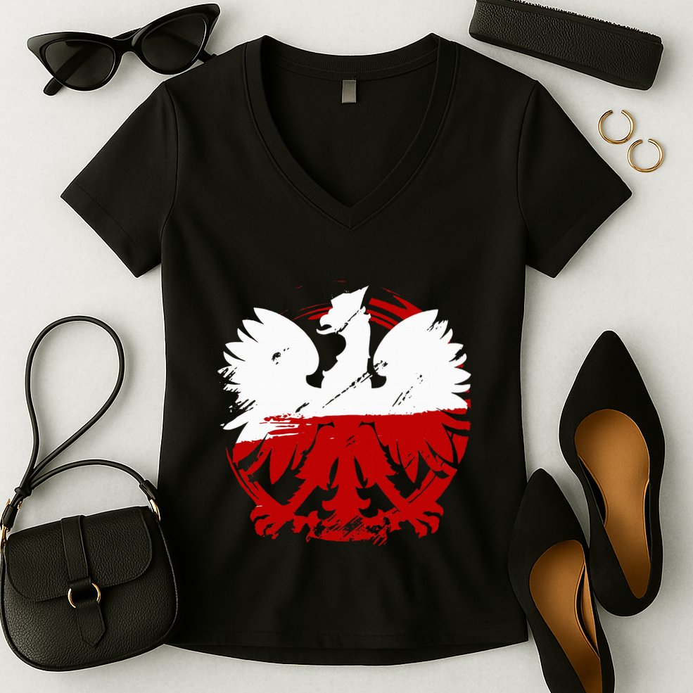 Poland Gift For Polish Poland Polska Krakoau Women's V-Neck T-Shirt