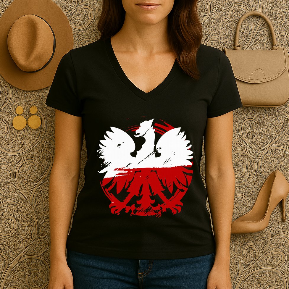 Poland Gift For Polish Poland Polska Krakoau Women's V-Neck T-Shirt