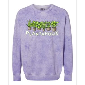 Plantaholic Gift Funny Plants Lover / Gardening Gardener Joke Gift Colorblast Crewneck Sweatshirt