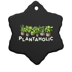 Plantaholic Gift Funny Plants Lover / Gardening Gardener Joke Gift Ceramic Star Ornament