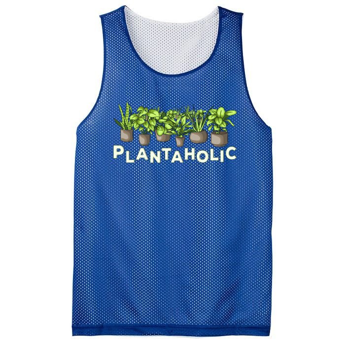 Plantaholic Gift Funny Plants Lover / Gardening Gardener Joke Gift Mesh Reversible Basketball Jersey Tank