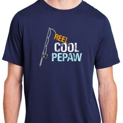 Pepaw Gift From Granddaughter Grandson Reel Cool Pepaw Adult ChromaSoft Performance T-Shirt