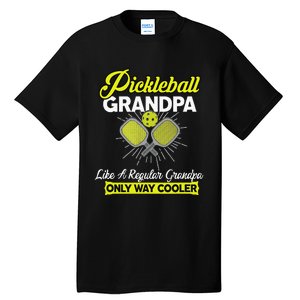 Pickleball Grandpa Funny Player Pickle Ball Tall T-Shirt