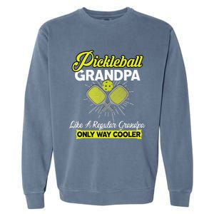 Pickleball Grandpa Funny Player Pickle Ball Garment-Dyed Sweatshirt