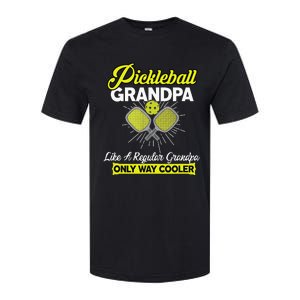 Pickleball Grandpa Funny Player Pickle Ball Softstyle CVC T-Shirt