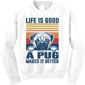 Pug Gifts For Pug Lovers Pug Mom Pug Dad Pug Dog Kids Sweatshirt