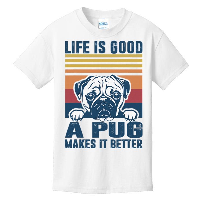 Pug Gifts For Pug Lovers Pug Mom Pug Dad Pug Dog Kids T-Shirt