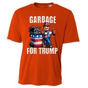 Proud Garbage For Trump Supporter Garbage Trump Supporter Cooling Performance Crew T-Shirt