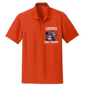 Proud Garbage For Trump Supporter Garbage Trump Supporter Dry Zone Grid Polo