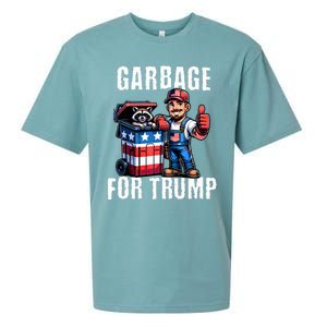 Proud Garbage For Trump Supporter Garbage Trump Supporter Sueded Cloud Jersey T-Shirt