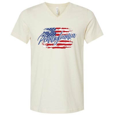 Pennsylvania Gift Funny V-Neck T-Shirt