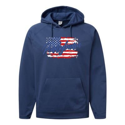 Pennsylvania Gift Funny Performance Fleece Hoodie