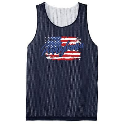 Pennsylvania Gift Funny Mesh Reversible Basketball Jersey Tank