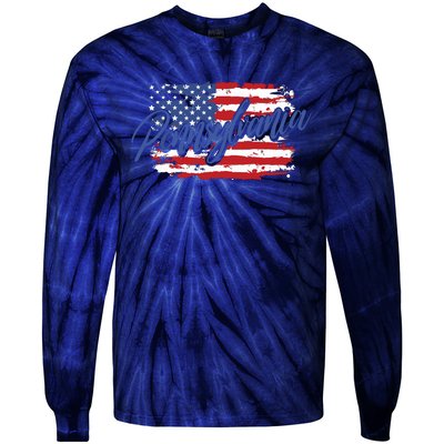 Pennsylvania Gift Funny Tie-Dye Long Sleeve Shirt