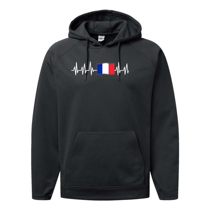 Paris Gifts France French Eiffel Tower Soccer Francois Performance Fleece Hoodie