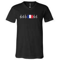 Paris Gifts France French Eiffel Tower Soccer Francois V-Neck T-Shirt