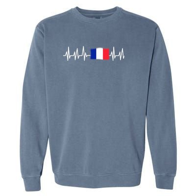 Paris Gifts France French Eiffel Tower Soccer Francois Garment-Dyed Sweatshirt