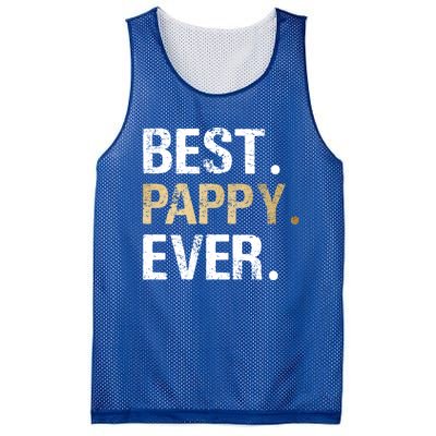 Pappy Gift From Granddaughter Grandson Best Pappy Ever Gift Mesh Reversible Basketball Jersey Tank