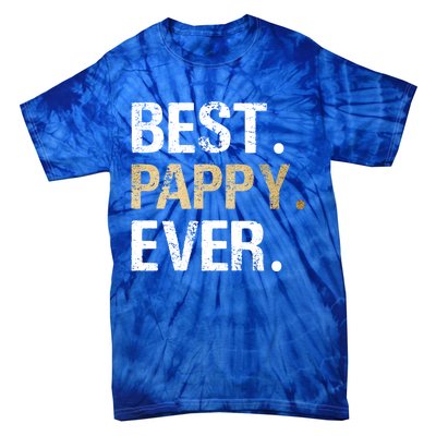 Pappy Gift From Granddaughter Grandson Best Pappy Ever Gift Tie-Dye T-Shirt