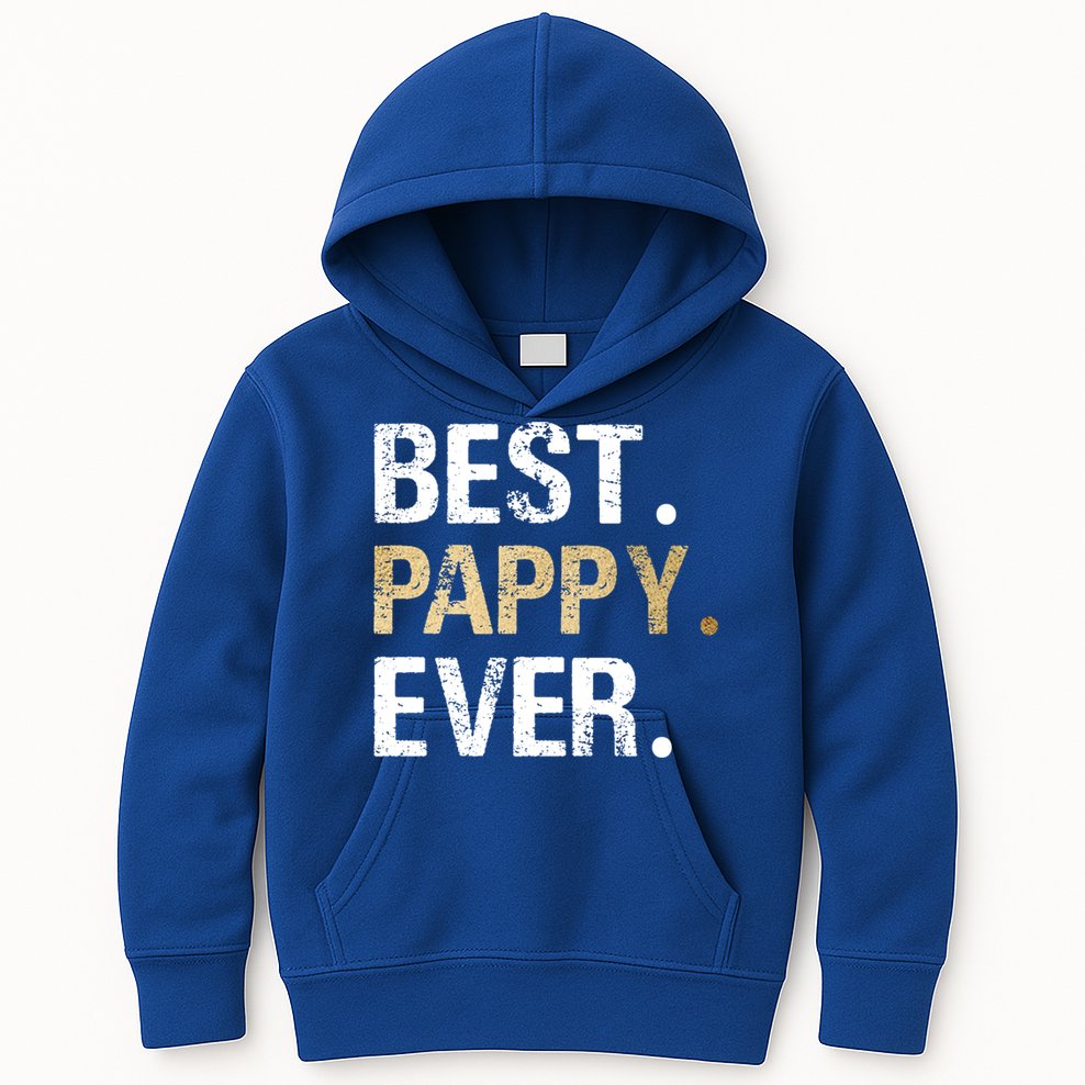 Pappy Gift From Granddaughter Grandson Best Pappy Ever Gift Kids Hoodie