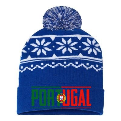 Portugal Gift For Any Portuguese USA-Made Snowflake Beanie