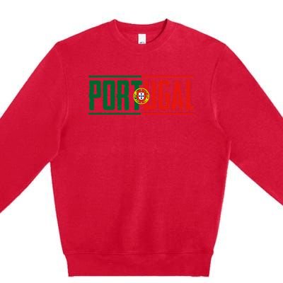 Portugal Gift For Any Portuguese Premium Crewneck Sweatshirt