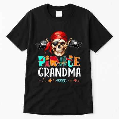 Pirate Grandma Funny Birthday Pirate Day Family Matching Tall T-Shirt