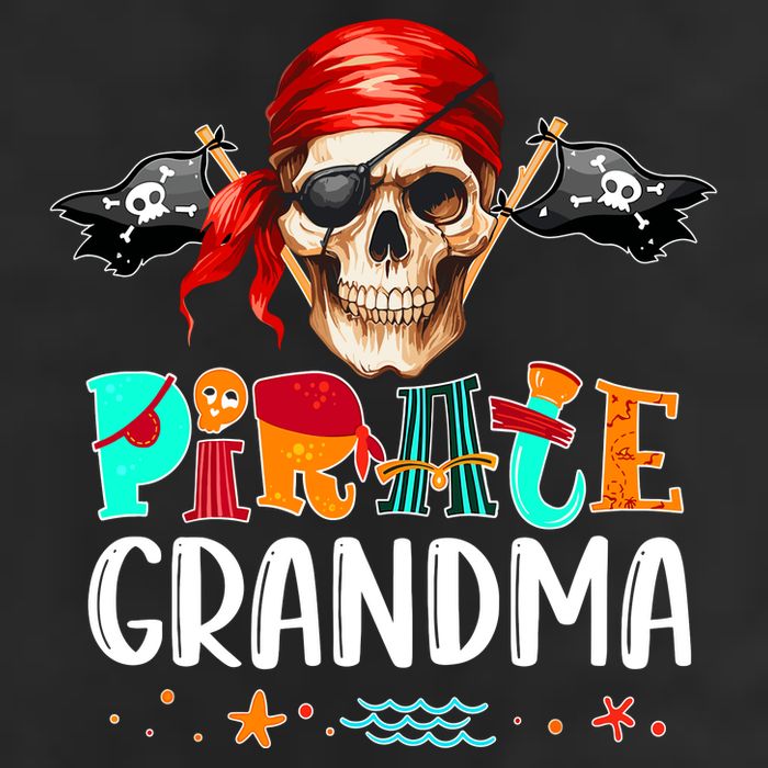 Pirate Grandma Funny Birthday Pirate Day Family Matching Adult Drive Performance Visor