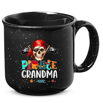 Pirate Grandma Funny Birthday Pirate Day Family Matching 15oz Campfire Ceramic Mug