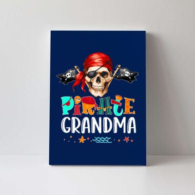 Pirate Grandma Funny Birthday Pirate Day Family Matching Canvas