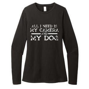 Photographer Gift Funny Photography Fan Camera And Dog Womens CVC Long Sleeve Shirt