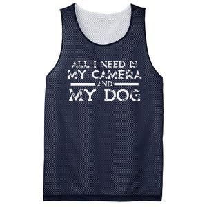 Photographer Gift Funny Photography Fan Camera And Dog Mesh Reversible Basketball Jersey Tank