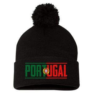 Portugal Gift For Any Portuguese Pom Pom 12in Knit Beanie