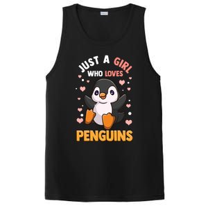 Penguin Gift For Girls Just A Girl Who Loves Penguins Gift PosiCharge Competitor Tank