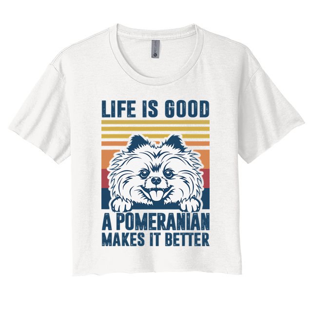 Pomeranian Gifts For Dog Mom Dog Dad Pomeranian Crop Top