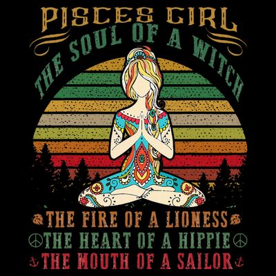 Pisces Girl For Yoga Black Women Birthday Gifts T-Shirt