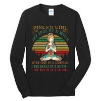 Pisces Girl For Yoga Black Women Birthday Gifts Tall Long Sleeve T-Shirt