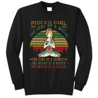 Pisces Girl For Yoga Black Women Birthday Gifts Tall Sweatshirt