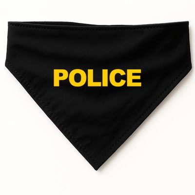 Police Gift Front And Back Print Police Law Enforcet USA-Made Doggie Bandana