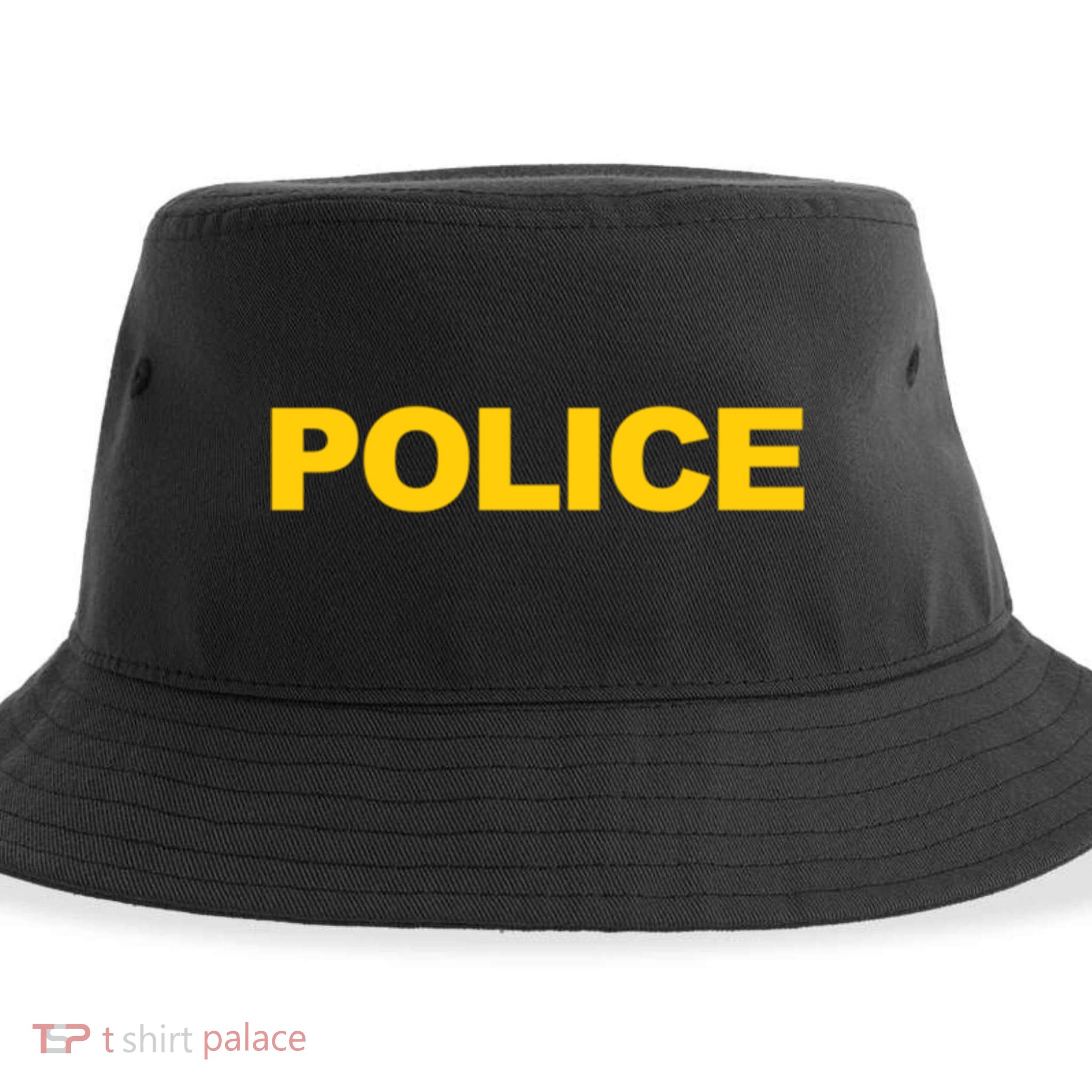 Police Gift Front And Back Print Police Law Enforcet Sustainable Bucket Hat