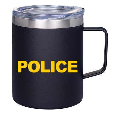 Police Gift Front And Back Print Police Law Enforcet 12oz Stainless Steel Coffee Mug