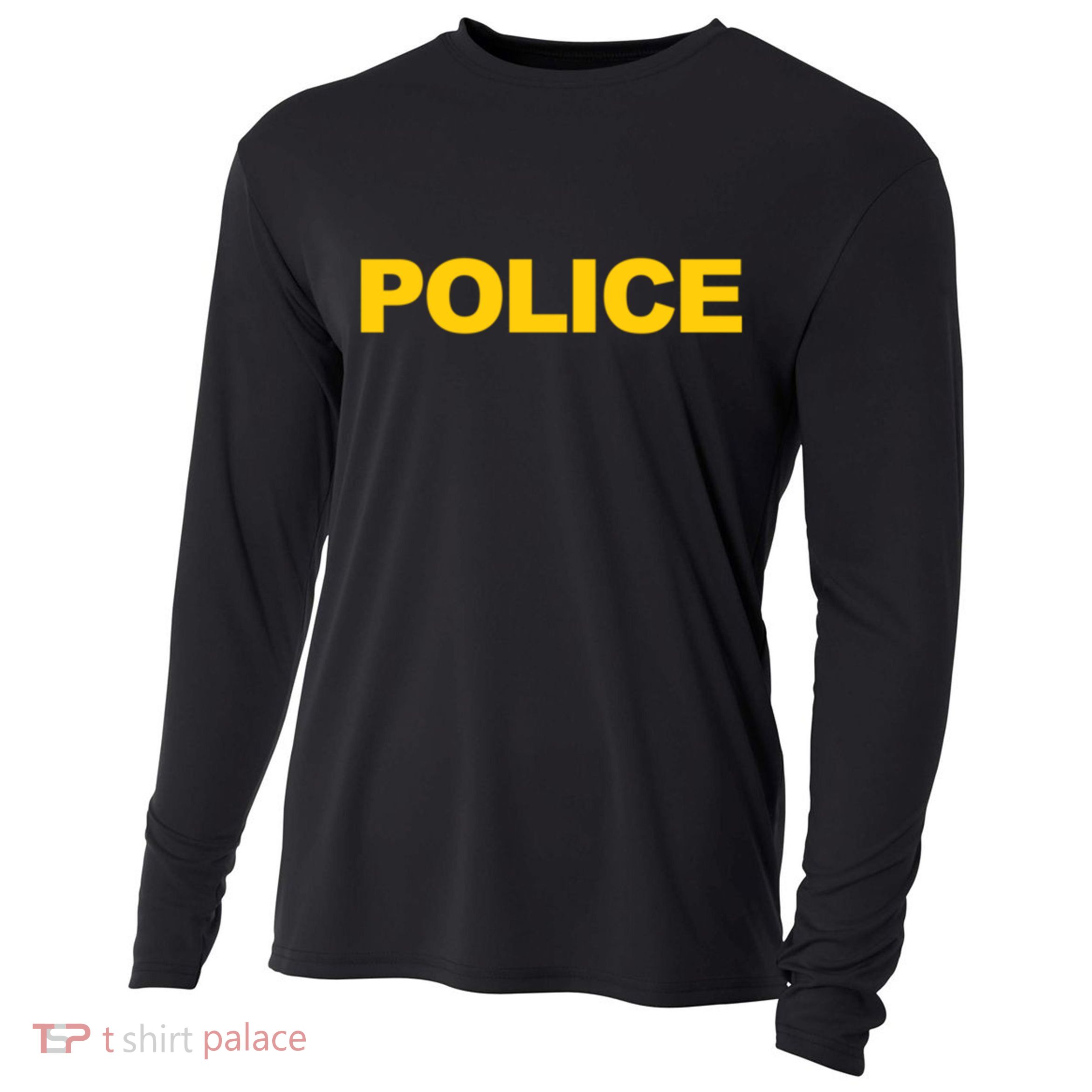 Police Gift Front And Back Print Police Law Enforcet Cooling Performance Long Sleeve Crew