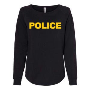 Police Gift Front And Back Print Police Law Enforcet Womens California Wash Sweatshirt