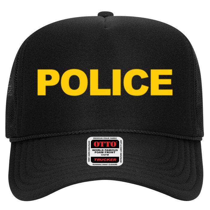 Police Gift Front And Back Print Police Law Enforcet Trucker Hat