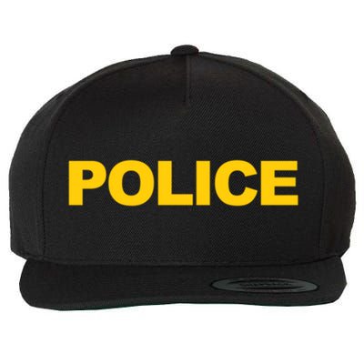 Police Gift Front And Back Print Police Law Enforcet Wool Snapback Cap