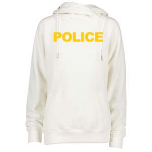 Police Gift Front And Back Print Police Law Enforcet Womens Funnel Neck Pullover Hood