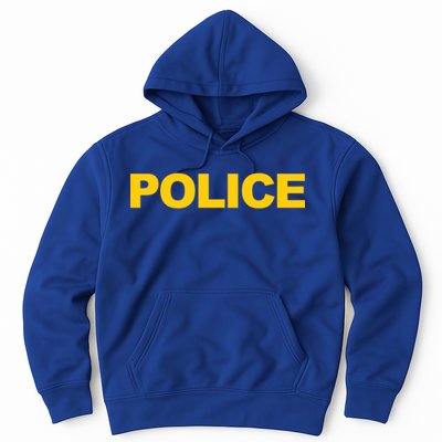 Police Gift Front And Back Print Police Law Enforcet Hoodie
