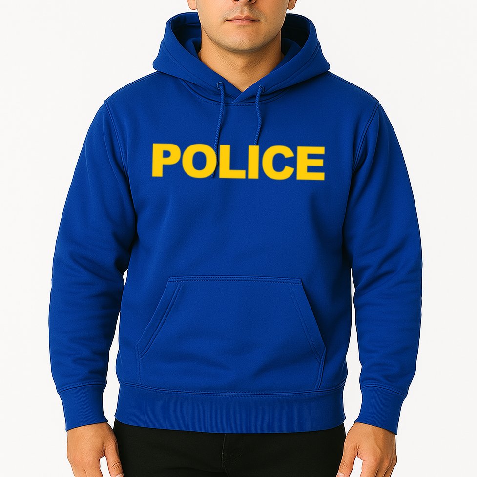 Police Gift Front And Back Print Police Law Enforcet Hoodie