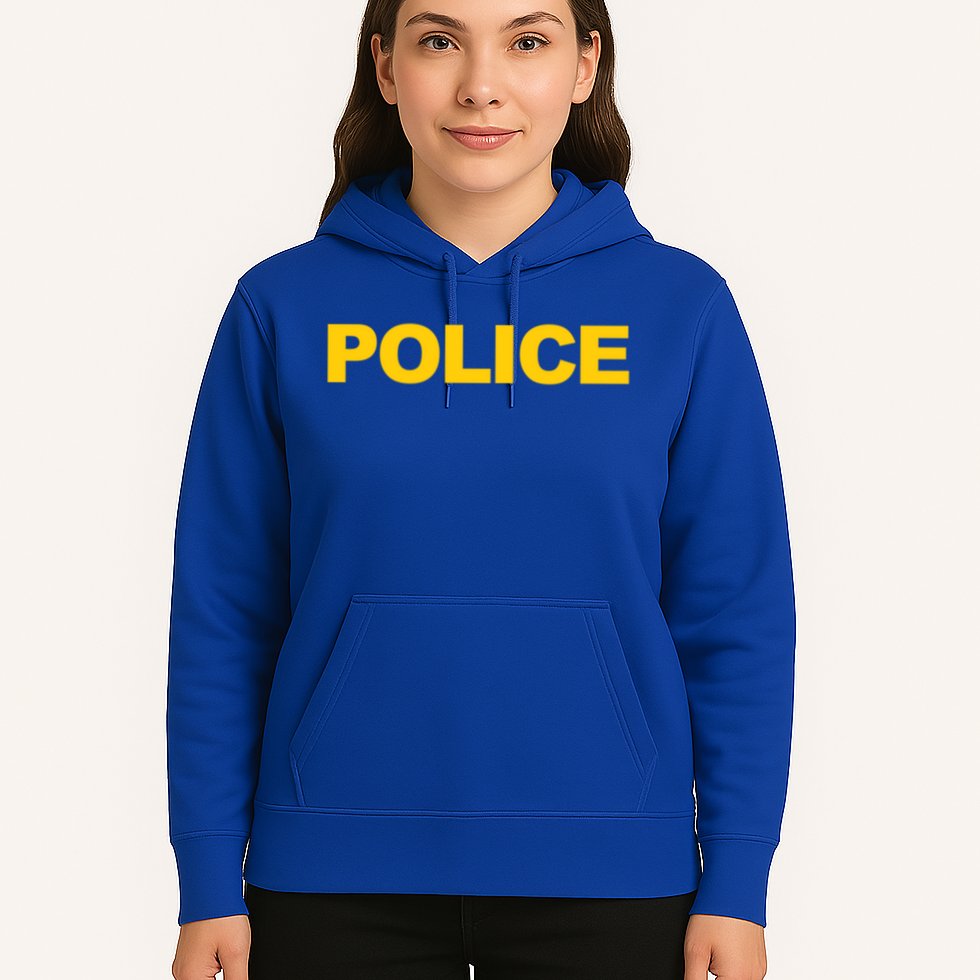 Police Gift Front And Back Print Police Law Enforcet Hoodie