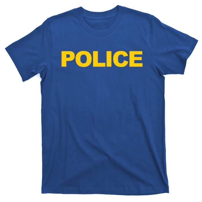 Police Gift Front And Back Print Police Law Enforcet T-Shirt